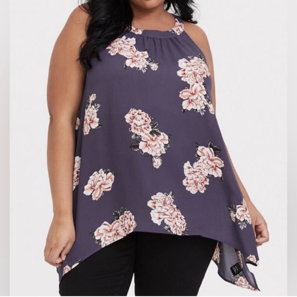 Flowered sleeveless blouse - Picture 7 of 7